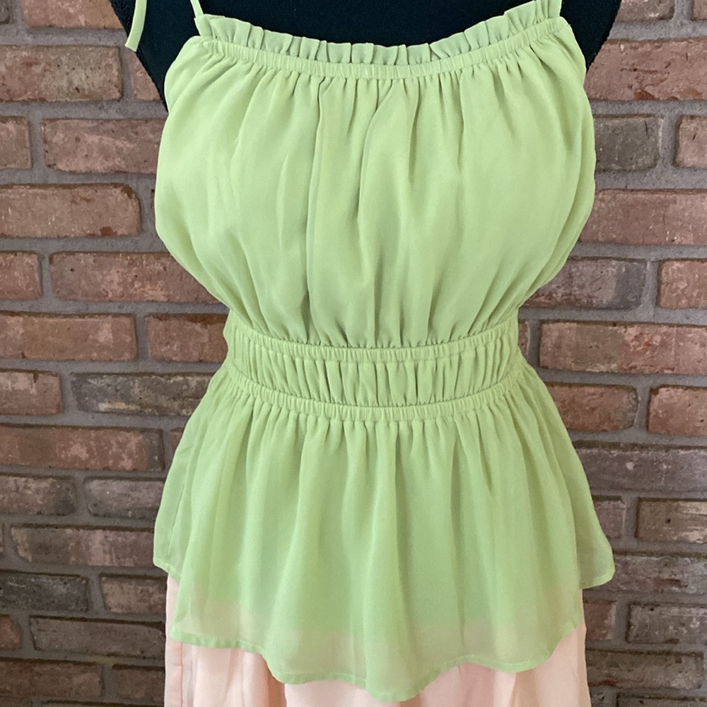 Flying Tomato Multicolored Layered Maxi Dress Small EUC - Picture 2 of 13